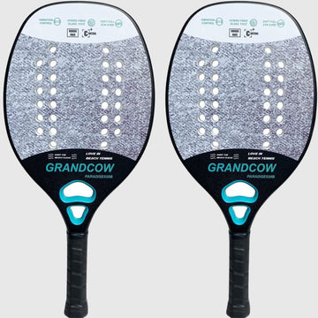 Beach Tennis Racket Paddle Rough Face Carbon Fiber Frame with EVA Core