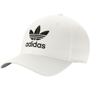 Adidas White Icon Precurve Adjustable Snapback Hat - OSFA