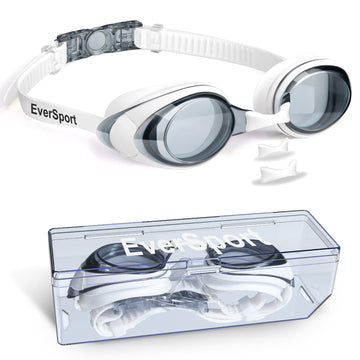 Eversport Swim Goggle for Adult Youth Swimming Goggles Anti-Fog No Leak Water Pool Glasses with 3 Nose Pieces