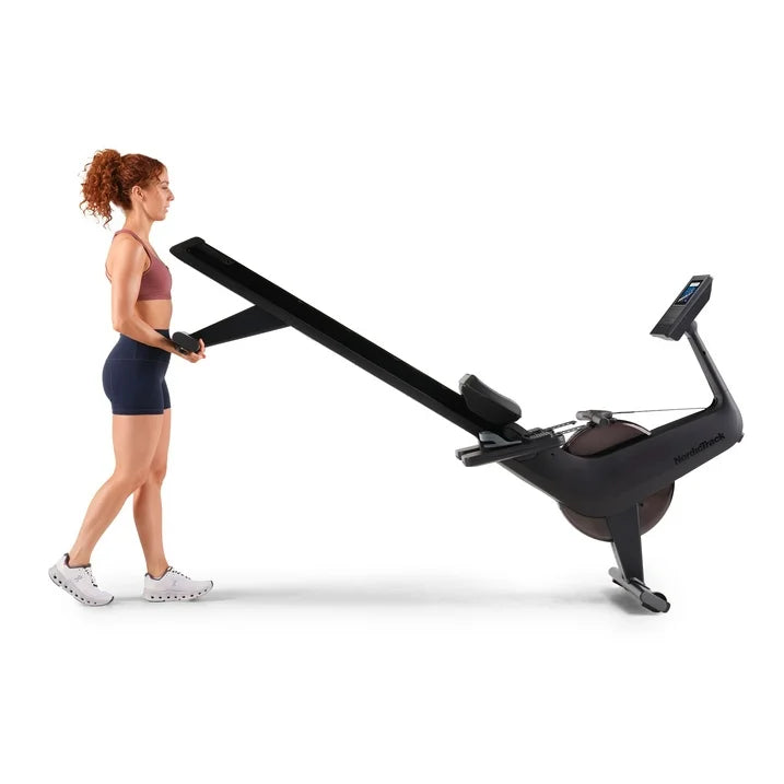 NordicTrack RW600; iFIT-enabled Rower with 7” Pivoting Touchscreen and SpaceSaver Design