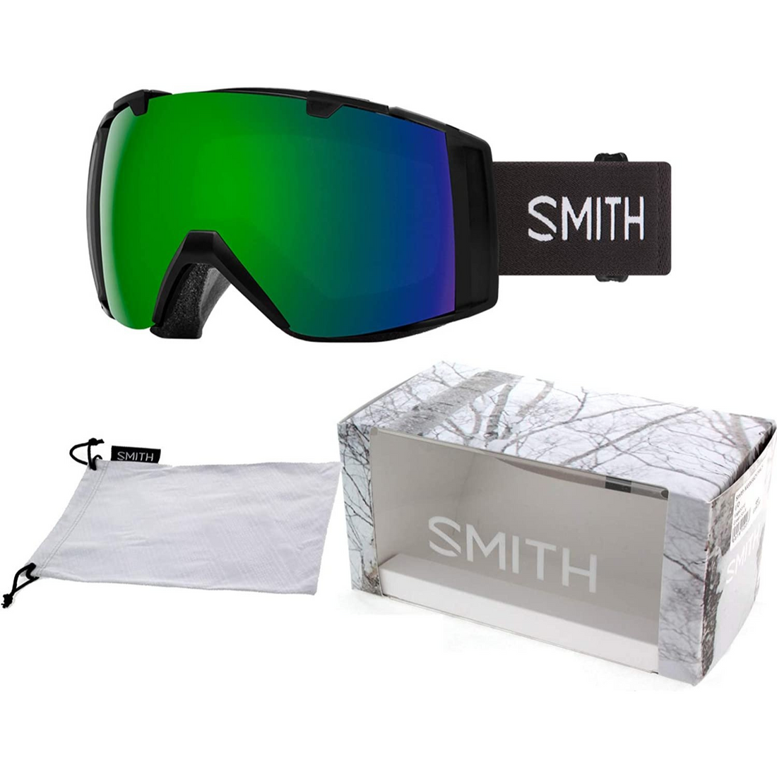 Smith I/O Sun Green Mirror Goggles