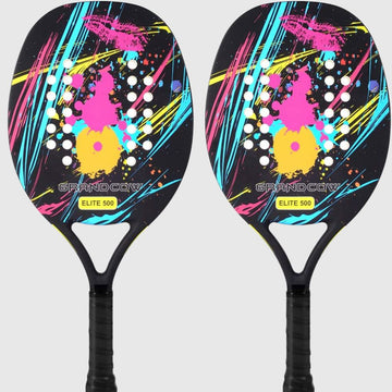GRANDCOW Beach Tennis Paddle Racket Carbon Fiber with EVA Memory Foam Core Tennis Padel