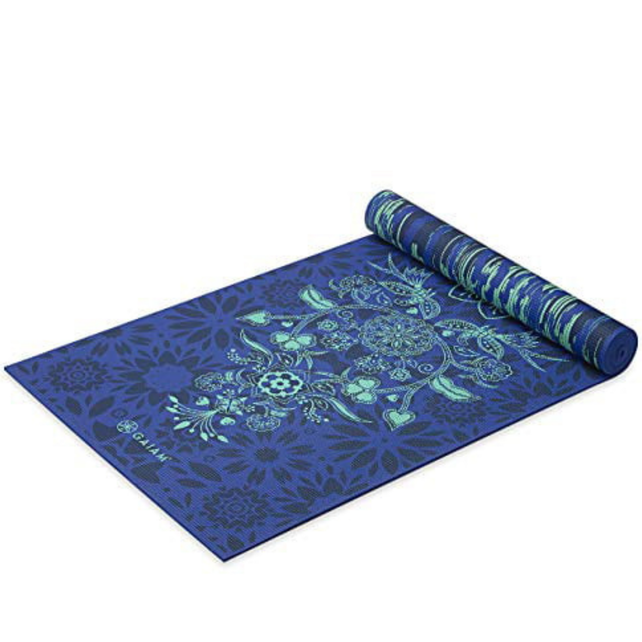 Gaiam Premium Reversible Yoga Mat, Divine Impressions, 6mm
