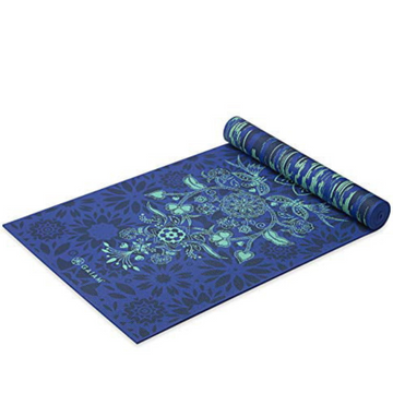Gaiam Premium Reversible Yoga Mat, Divine Impressions, 6mm