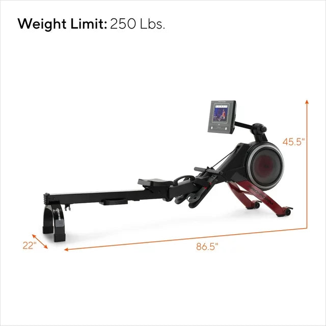 ProForm Pro R10; Rower with 10” Touchscreen and SpaceSaver Design