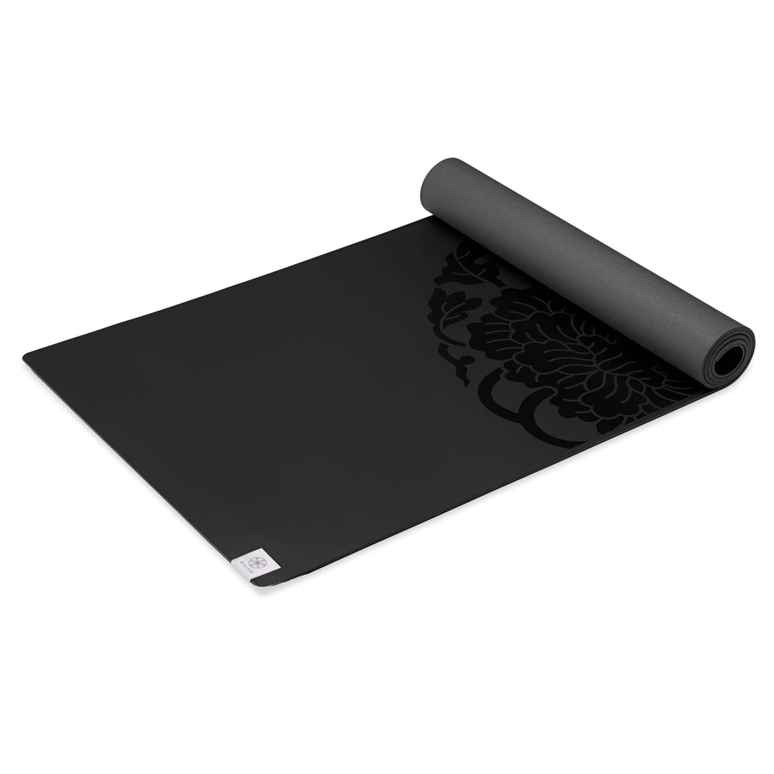 Gaiam Sol Dry-Grip Yoga Mat, Black, 5mm (Longer/Wider)