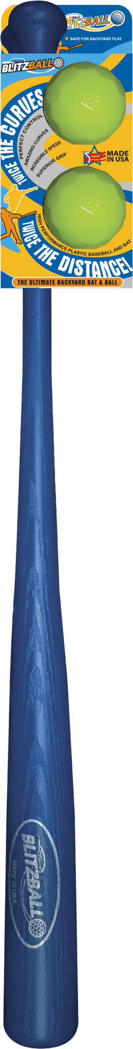 Blitzball Plastic Bat And Ball Combo Set (2 Balls)
