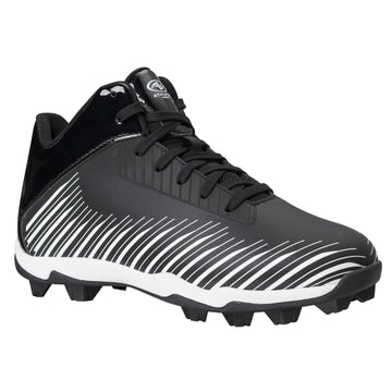 Athletic Works Youth Boys Football Cleats, Black Kids Size 1