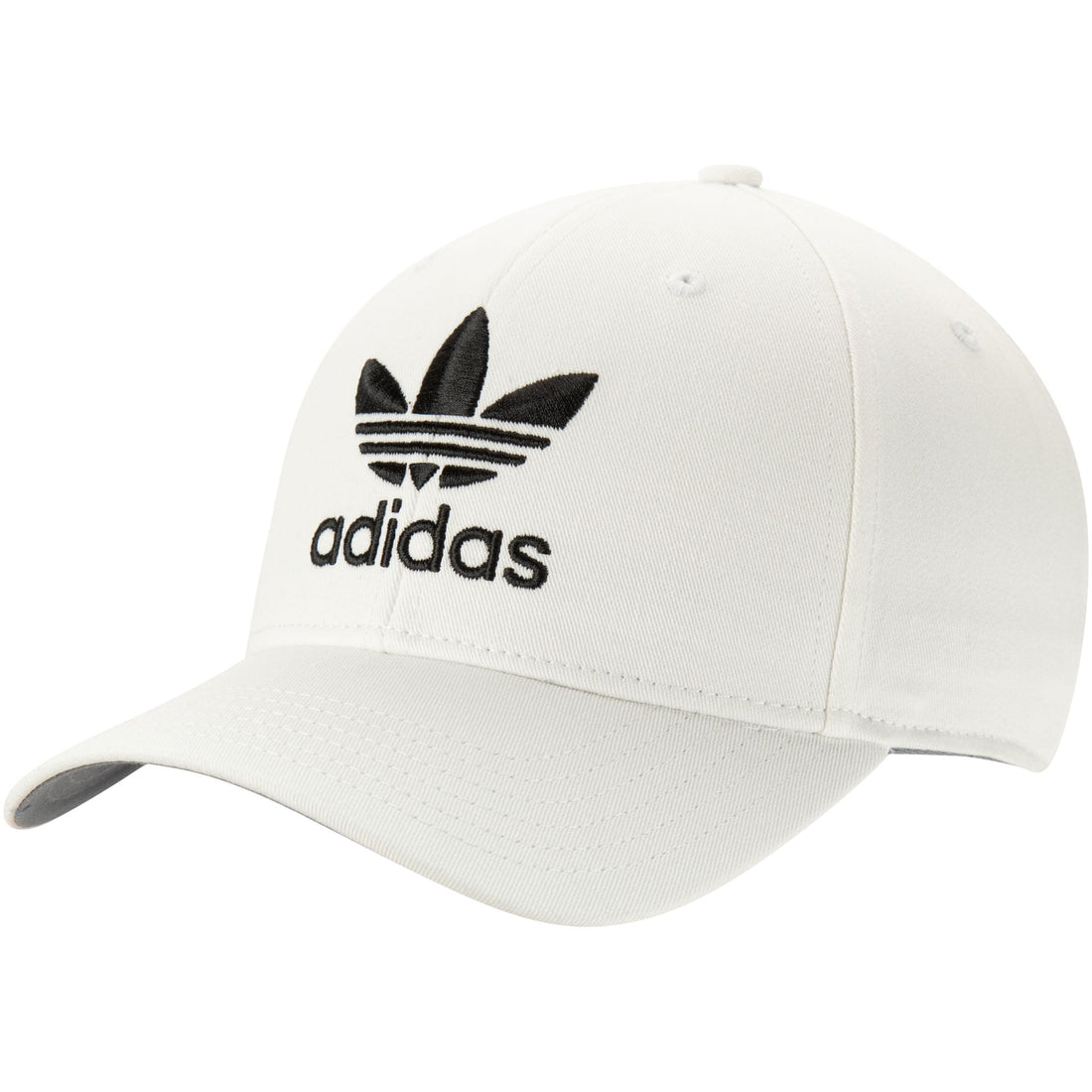 Adidas White Icon Precurve Adjustable Snapback Hat - OSFA