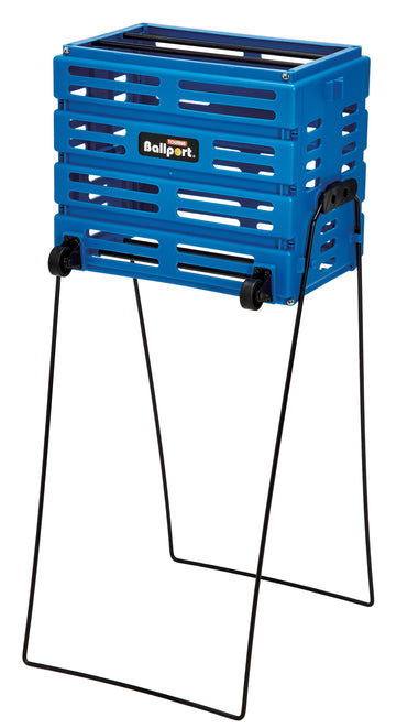 Tourna Ballport Deluxe Tennis Ball Pickup with Wheels - Blue