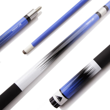 Mizerak 58" Deluxe Composite Neon Fade 2-Piece Billiards Cue - Blue