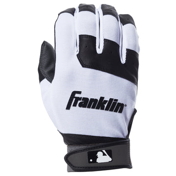 Franklin Sports Youth Flex Batting Gloves Black/White Youth Medium