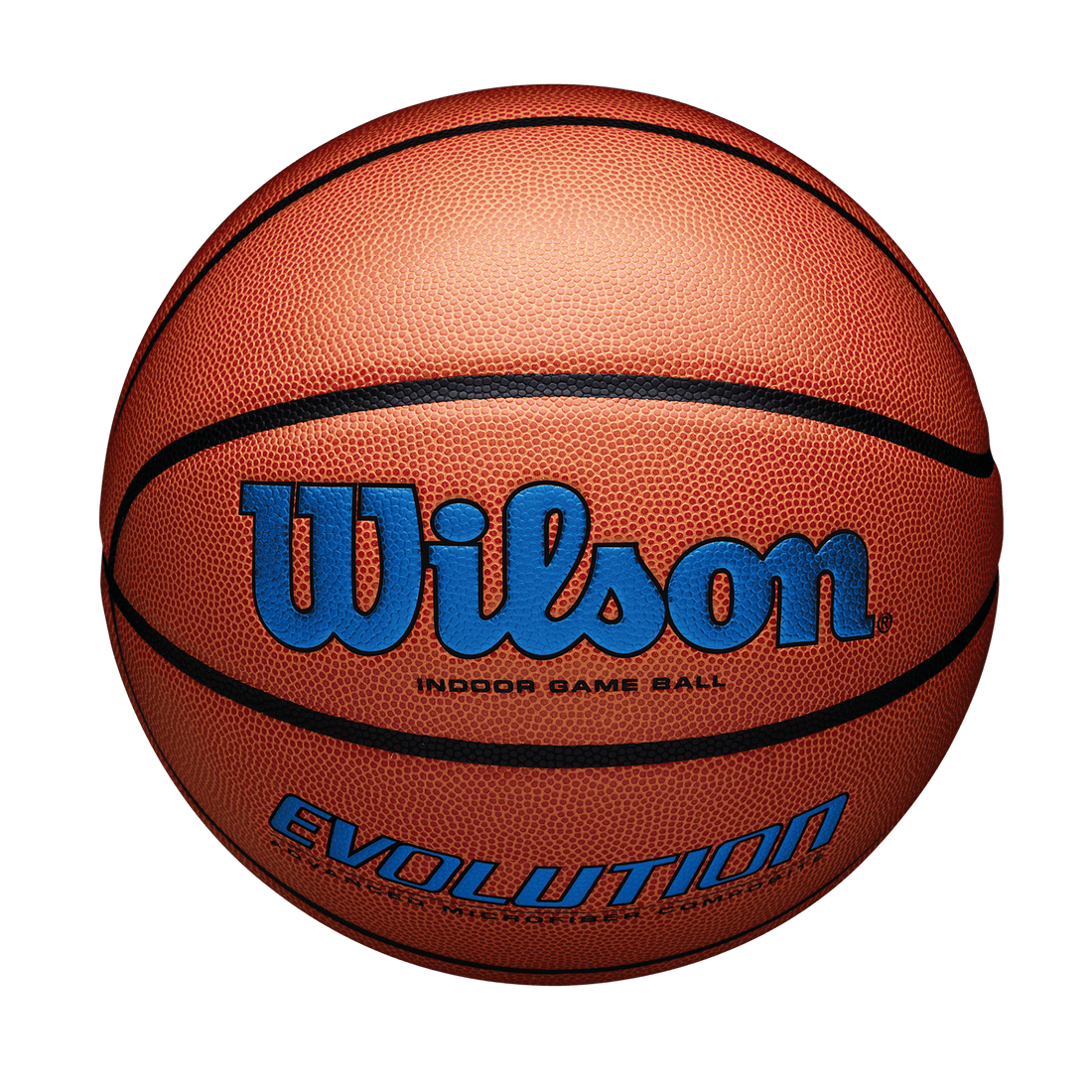 Wilson Evolution Indoor Game Basketball, Royal, Official Size - 29.5"