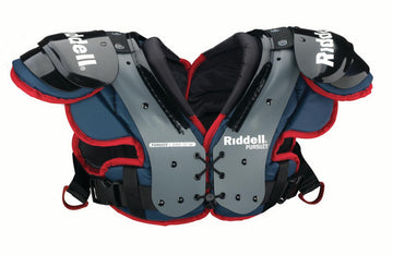 Riddell Pursuit Youth Football Shoulder Pad, Blue/Red, X-Large