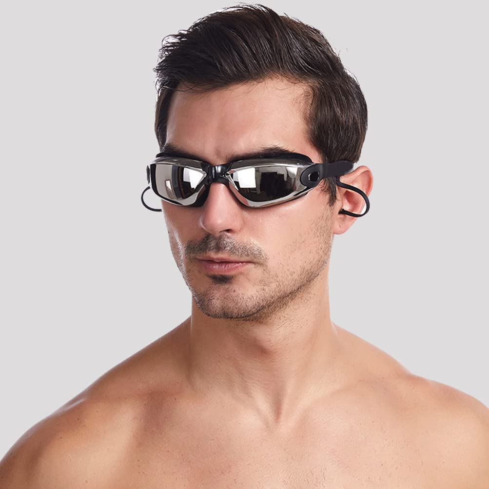 Swim Goggle, Professional Anti Fog UV Protection No Leaking Lens, Comfortable Wearing Waterproof Swimming Goggle, Suitable for Adults, Men, Women