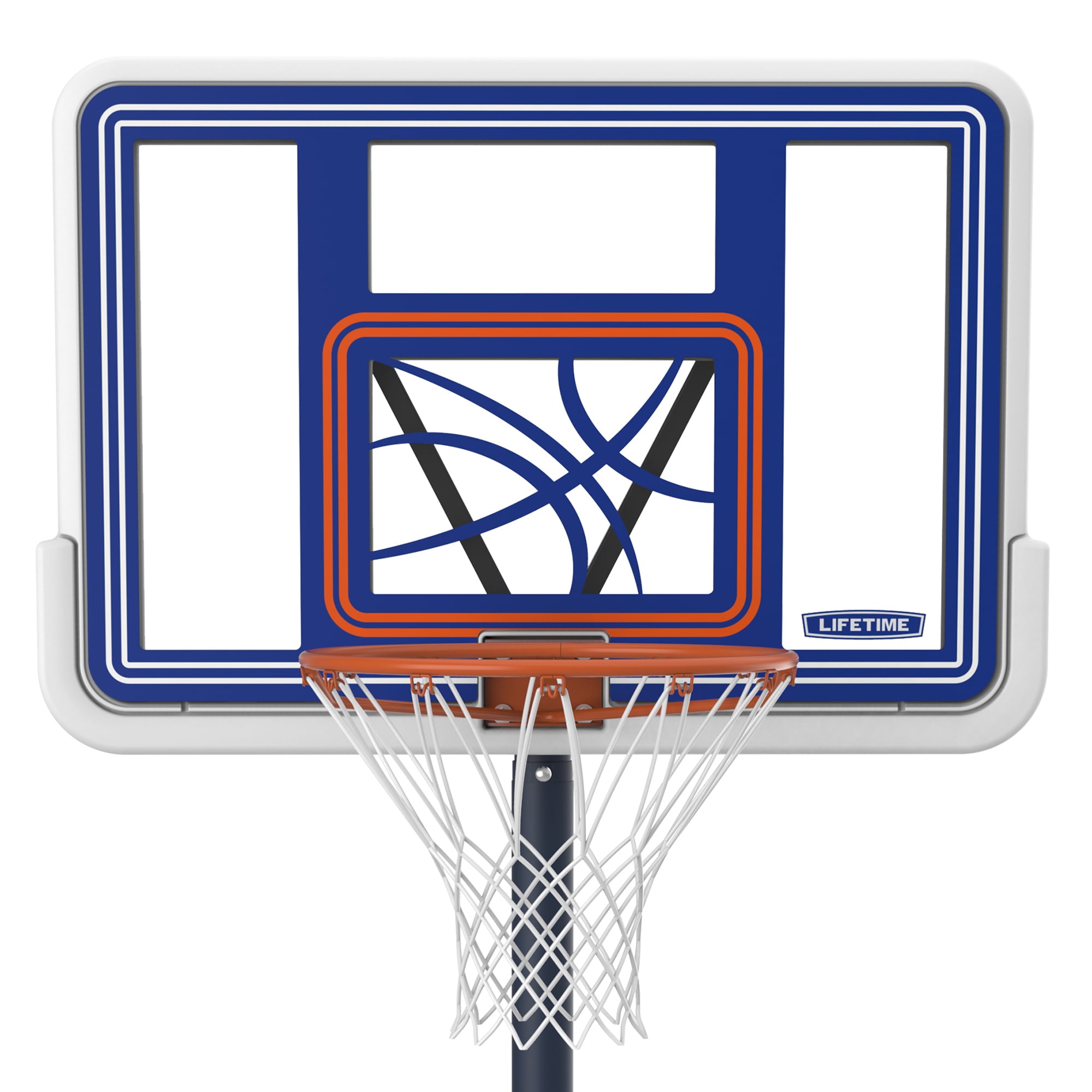 Lifetime 44" Polycarbonate Pool Side Portable Height Adjustable Basketball System, 1306