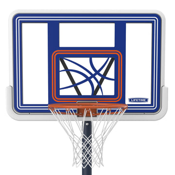 Lifetime 44" Polycarbonate Pool Side Portable Height Adjustable Basketball System, 1306