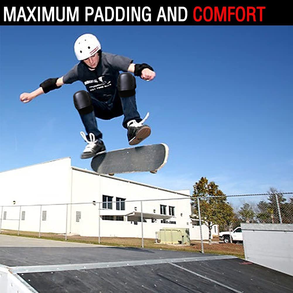 Adult/Youth Professional Knee Pads for Snowboarding Skateboarding Roller Skating Inline Skate and Rollerblading