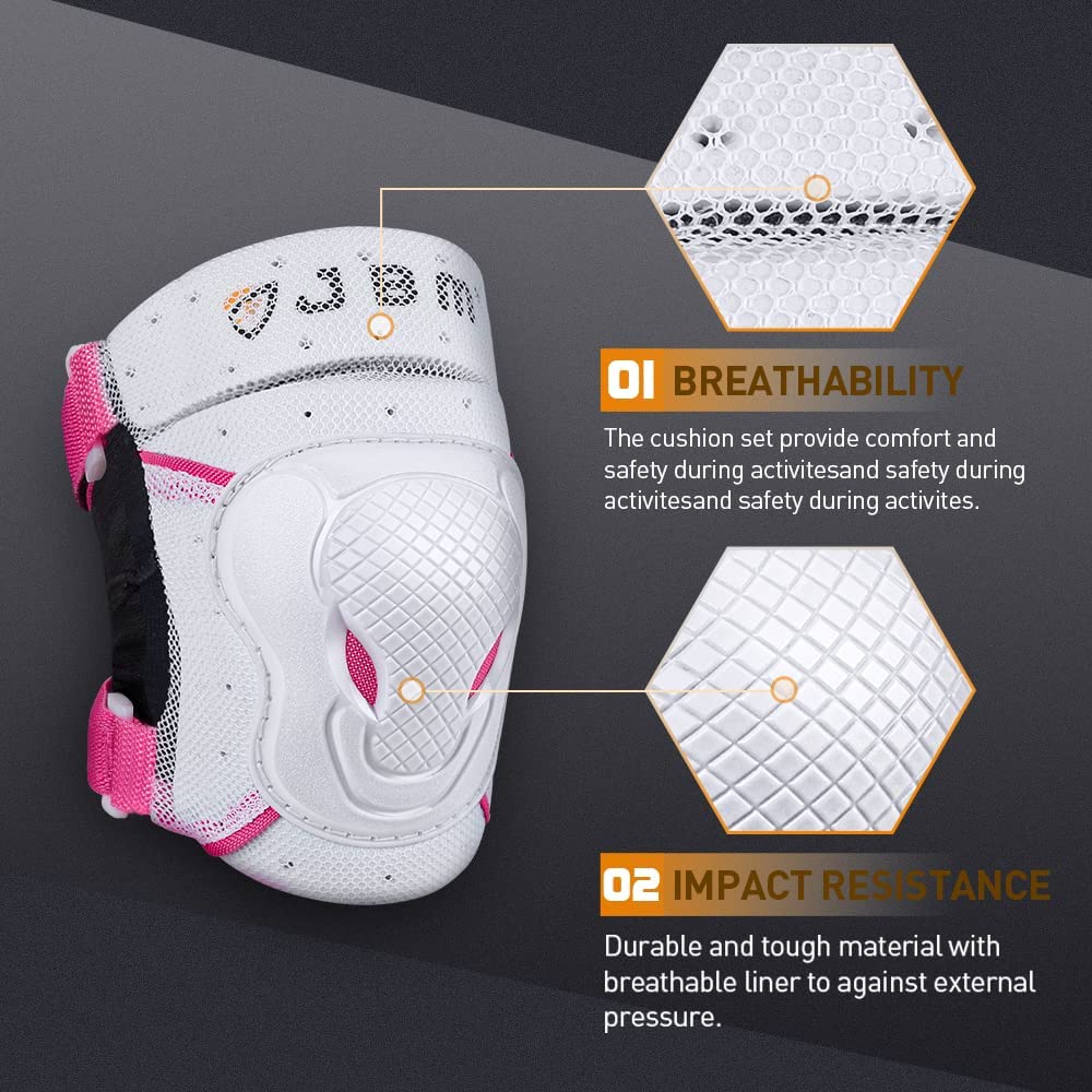 JBM BMX Knee and Elbow Pads with Wrist Guards Elbow and Knee Pads Adult Skateboard Pads Adult Elbow Knee Pads