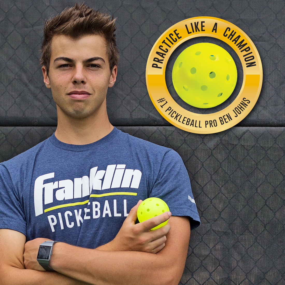 Franklin Sports Half Court Size Pickleball Net, Includes 10 Ft. Net, (4) Paddles, and (6) X-40 Pickleballs