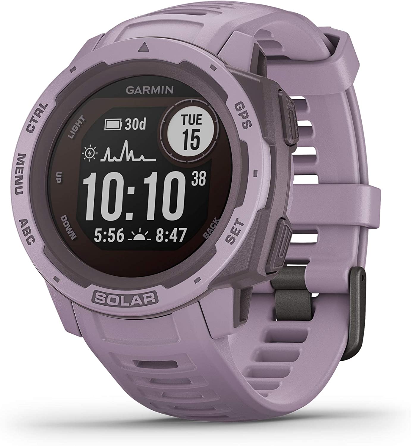 Garmin Instinct Solar, Rugged Outdoor Smartwatch with Solar Charging Capabilities, Built-in Sports Apps and Health Monitoring