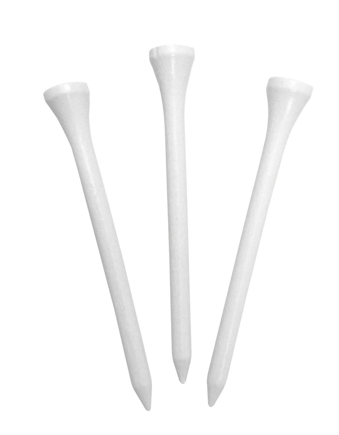 Pride Sports 3-1/4" White Wood Golf Tees, 90 count