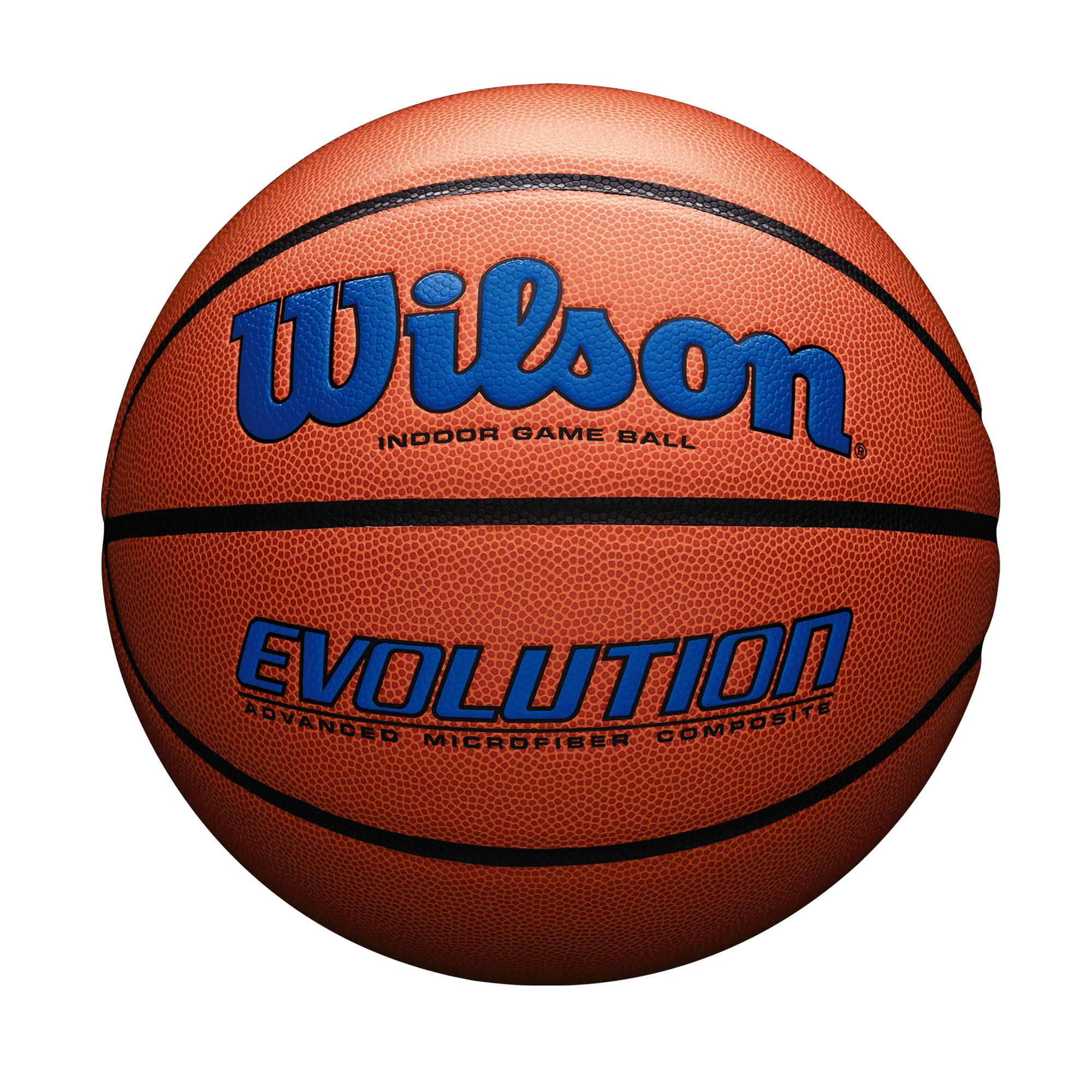 Wilson Evolution Indoor Game Basketball, Royal, Official Size - 29.5"