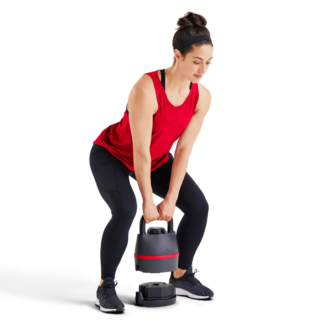 Bowflex SelectTech 840 Adjustable Kettlebell, Single, Weight Selection Dial, Adjusts 8 to 40 lb, 6 Weight Settings, 1-Year JRNY Membership Included