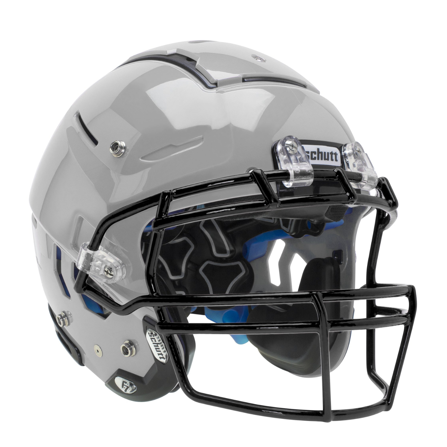Schutt F7 LX1 Youth Football Helmet (M, Metallic Silver)