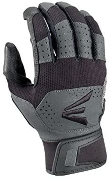 Easton Grind Adult X-Track Palm Batting Gloves, Black