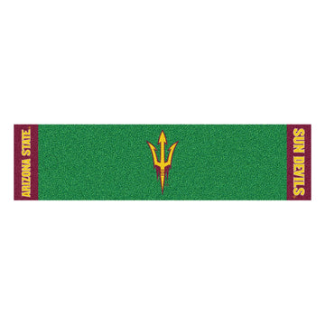 Arizona State Sun Devils 18'' x 72'' Team Logo Golf Putting Green Mat - Green