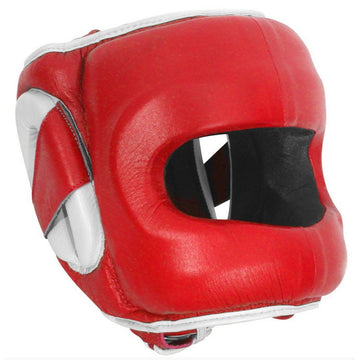 Ringside Deluxe Face Saver Boxing Headgear Small/Medium Red