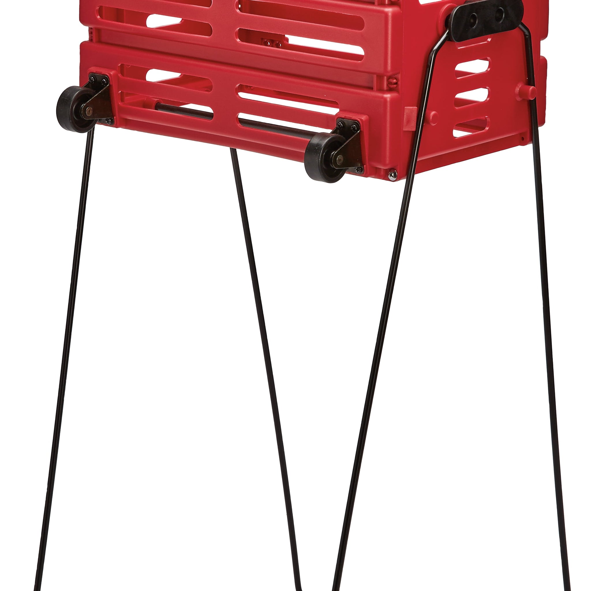 Tourna Ball port Deluxe Tennis Ball Pickup with Wheels - Red