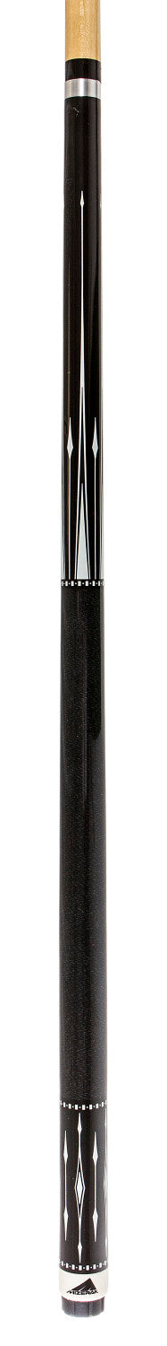 Mizerak 57" Deluxe Hardwood Cue (2-Piece) with 12mm Ferrule with Leather Tip, Hardwood Construction and High Gloss Finish