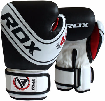 RDX Junior Boxing Gloves - 4oz Maya Hide Leather for Training, Muay Thai, and Kickboxing