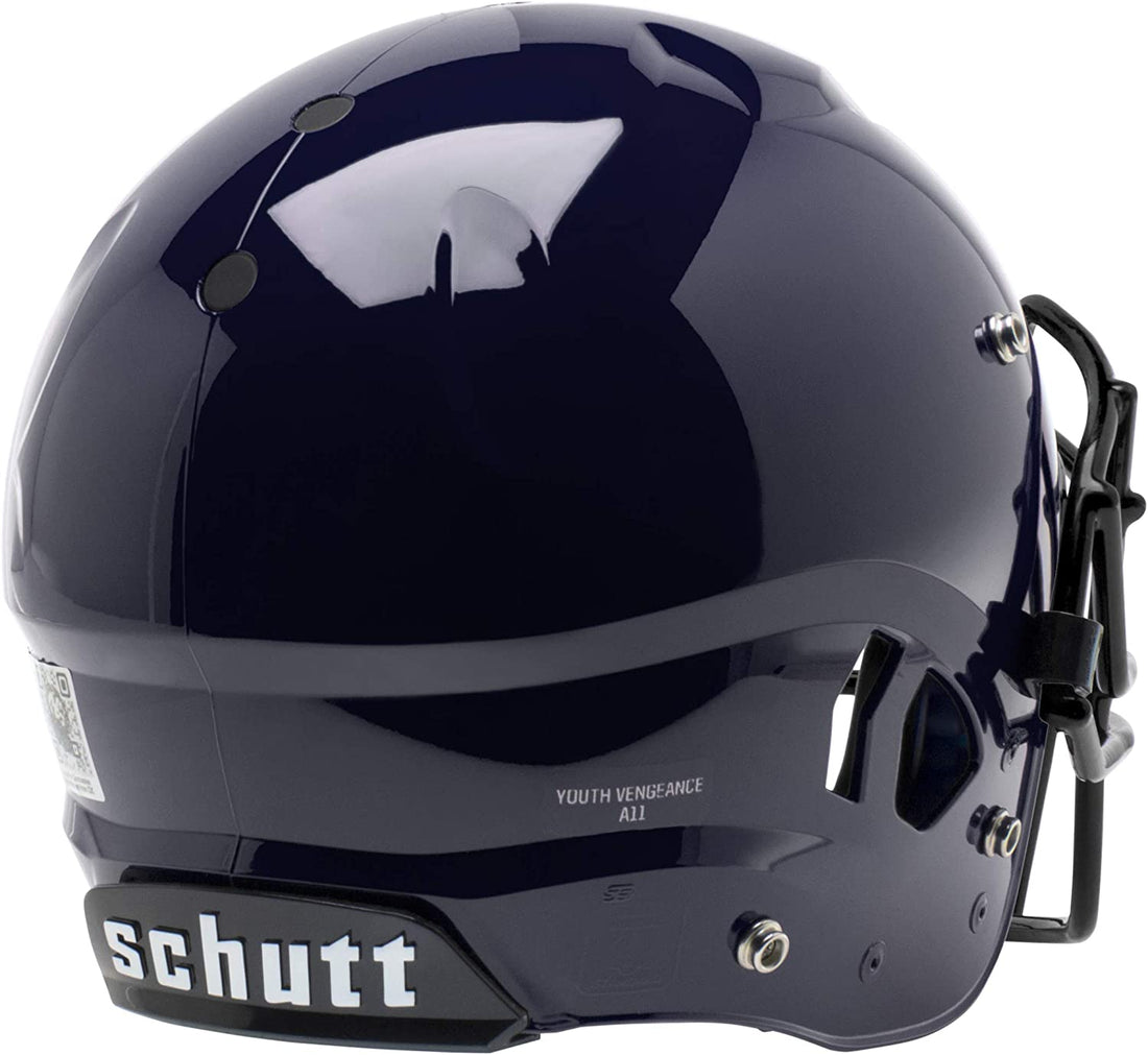 Schutt Vengeance A11+ Youth Football Helmet (L, Navy)