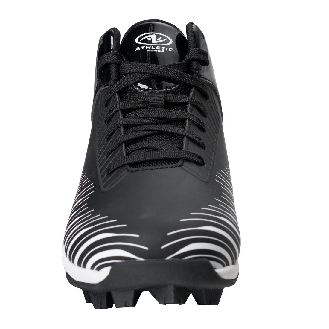 Athletic Works Youth Boys Football Cleats, Black Kids Size 1