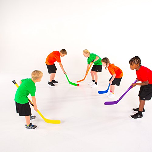 Spectrum 36" Hockey Sticks, Set of 6, Blue