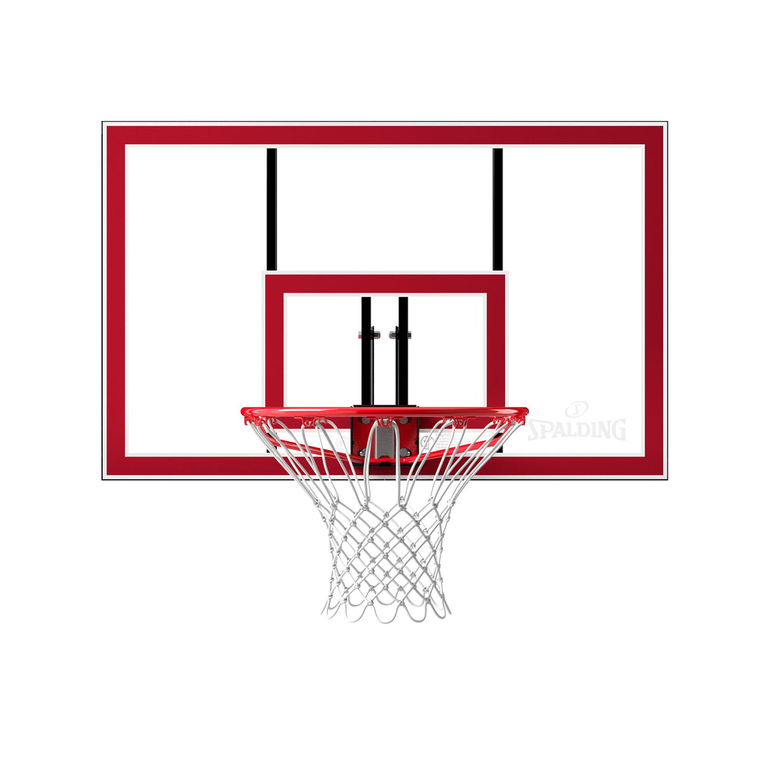 Spalding 44 In. Shatter-proof Polycarbonate Basketball Backboard and Rim Combo