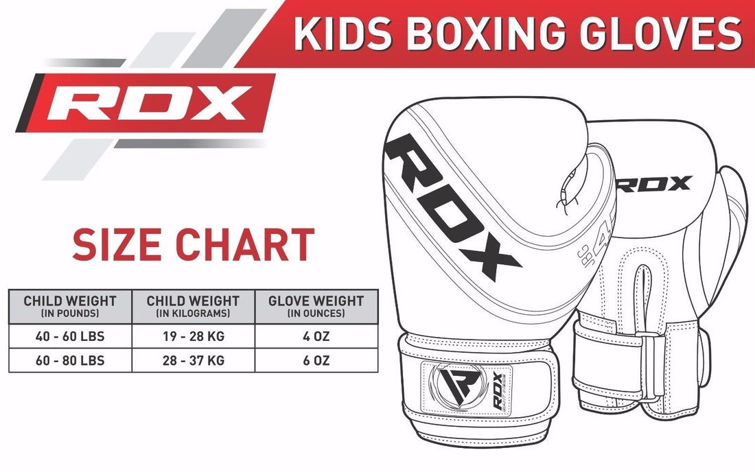RDX Junior Boxing Gloves - 4oz Maya Hide Leather for Training, Muay Thai, and Kickboxing