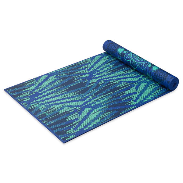 Gaiam Premium Reversible Yoga Mat, Divine Impressions, 6mm